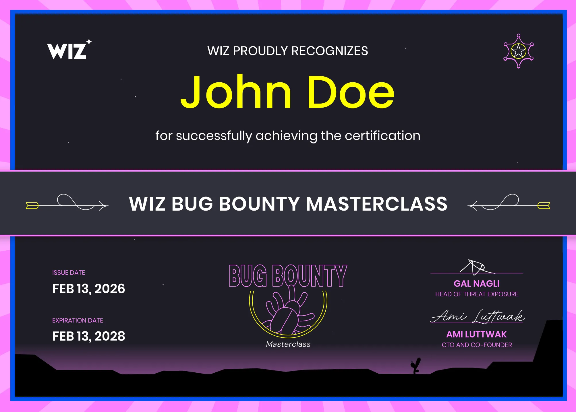 Certificate example